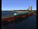 【A列車で行こう9 ver.5.0】中洲のある街 大津線　普通　前面展望