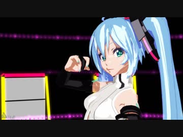 【MMM】TdaセルルックミクにGirlsを躍らせてみた。【リアルっぽいセルルック】【修正版+α】