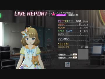 アプデ後のリザルトの桃子が可愛い