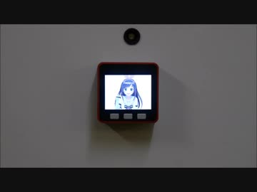 M5Stackで家のドアをメイドカフェ風に改造してみた。