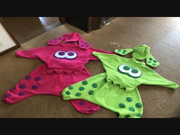 【スプラトゥーン】ハロウィンだし、いかさんぱじゃま作ってみた【コスプレ】