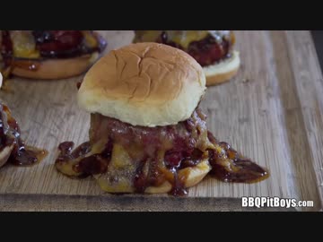 スウィートチポトレミートボール＆チーズスライダー