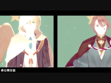 【MMD刀剣乱舞】非公開日誌【花丸洗濯コンビ】
