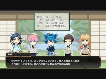 【刀剣人狼】短刀と楽しいワンナイト人狼