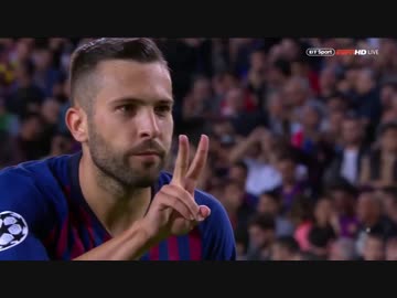 《18-19UEFA CL》 [GS第3節・B組] バルセロナ vs インテル