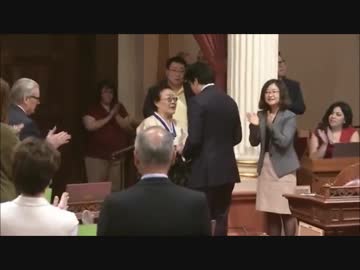 米カリフォルニア州議員が元慰安婦を表彰