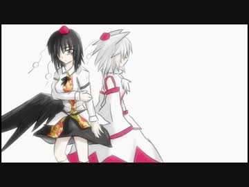 【東方手書き劇場】　黒い鴉と白い狼　【河白】