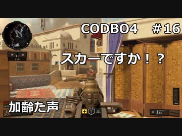 【Call of Duty: Black Ops 4　♯16】加齢た声でゲームを実況～スカーですか！？～