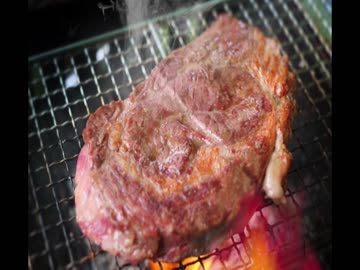 【癒し】ステーキを焼くときの音（睡眠用BGM・作業用BGM）