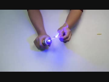 レーザーポインター マッチに火がつく/気球を爆破する