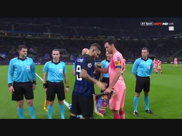 《18-19UEFA CL》 [GS第4節・B組] インテル vs バルセロナ