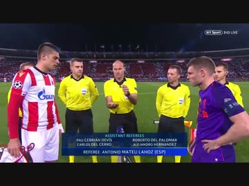 《18-19UEFA CL》 [GS第4節・C組] レッドスター vs リヴァプール