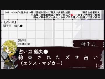 【16A村リプレイ】刀剣男士が人狼する村その1．初日（開始前）～2日目