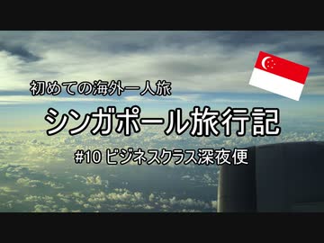 初めての海外　シンガポール旅行記　#10ビジネスクラス深夜便【最終回】