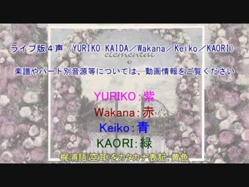Fiction Junction「凱歌」のライブ版ボーカルパート分け譜