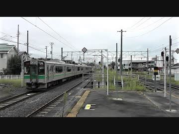 JR北山形駅の朝ラッシュ（ノーカット版）2018年9月