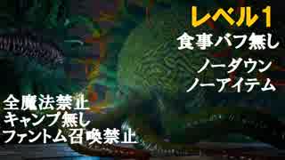 【FF15】レベル1「遺構に眠る脅威」VSモルボル[Lv76]×2・食事バフ無し、キャンプ禁止、ノーダウン、ノーアイテム、全魔法禁止、ファントム召喚3回制限