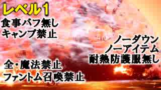 【FF15】レベル1「遺構に眠る脅威」最下層ボス・ビルレスト(食事バフ無し、キャンプ禁止、ノーダウン、耐熱防護服、全魔法、ファントム召喚禁止)