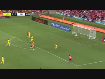 韓国酷すぎ伝説 【親善試合】　猛攻オーストラリア × 何も出来なかった韓国　【流れの中のシュート１？】