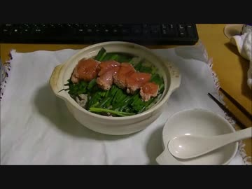 パンツマンの明太子鍋.