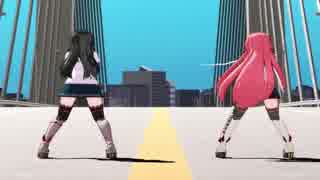 【MMD艦これ】明石と大淀でBadApple!!
