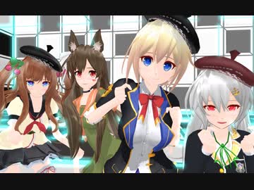 【アイドル部MMD】電脳空間でスーサイドパレヱド 【牛巻りこ】【八重沢なとり】【夜桜たま】【花京院ちえり】【1080P対応】