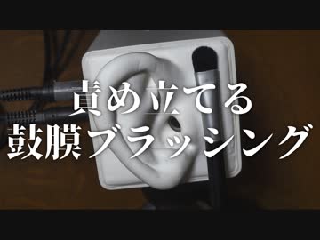 【ASMR】ダイソーのアイシャドウブラシで鼓膜に直接的なブラッシング / SR3D【音フェチ】