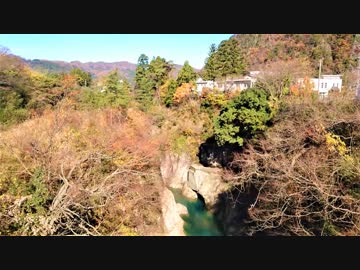 【石川県観光・小松＆白山市、Japan Travel Ishikawa】手取峡谷へ紅葉を見にニコニコレンタカーでAQUAを借りてドライブ①【黄門橋】