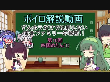 『ずんホラだけでは解らない東北ファミリーの秘密』第10～15回【ずん子フレンズ(同級生達)】