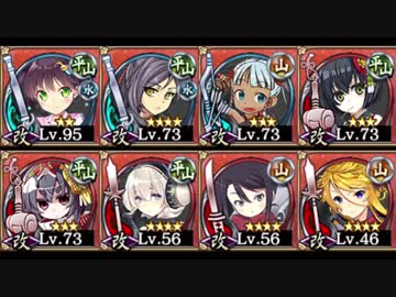 【城プロ:RE】訛伝が染めたる宵の森(絶弐難) 入手時☆3以下 Lv46～95(平均68)