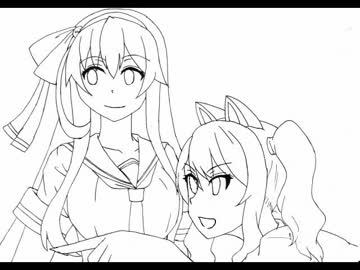 [八重沢なとり]手描きでなともちコラボ[猫乃木もち]