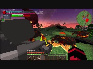 【minecraft】過酷な世界を巨大ロボと part2