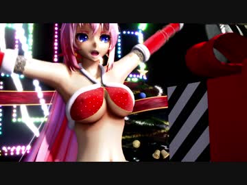 【MMD】WAVE【サンタ水着で】【1080p】