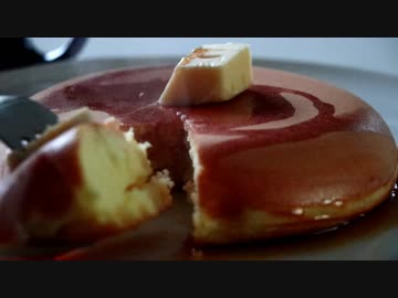 コックの日常料理風景　ホットケーキ