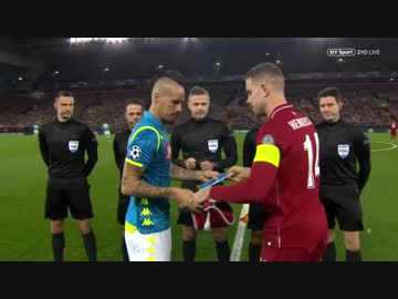 《18-19UEFA CL》 [GS最終節・C組] リヴァプール vs ナポリ