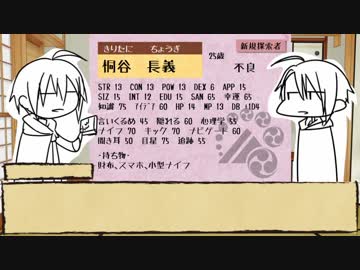 【刀剣CoC】マブい二振りで紡ぐ親子の紲・序