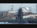 ある日の桜島（その１０２）＜潜水艦が停泊している谷山港から＞