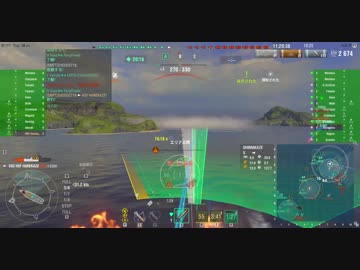 【WoWs】HSF Harekaze　九死に一生の大逆転劇