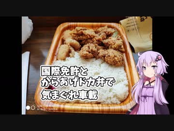 【ゆかり車載】気まぐれ車載 part5.国際免許とからあげドカ弁