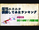 週刊ニコニコ演奏してみたランキング #203  2018年11月第3週
