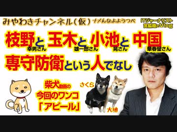 枝野幸男、小池晃、玉木雄一郎、そして中国の華春瑩、各氏が足並み揃えて反対するという正解。専守防衛という人でなし｜みやわきチャンネル（仮）#307
