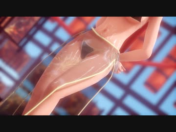 【東方MMD】紅魔館の巨乳お姉さんがローション塗るして濡れ透け姿で誘惑【紳士向け】