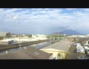 ある日の桜島（その１０４）＜「ニシムタ N'sCITY谷山店」の屋上駐車場の一角から＞