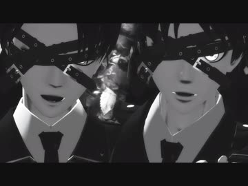 【進撃のMMD】軍服エレンとリヴァイでJust a game
