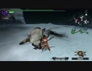 【テスト投稿】mhxx 集会所下位☆１ ウルクスス戦（雪山＜夜＞） 裸ハンマーぼっち縛り