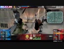 【近距離動画が続きますが】ダリ絆・中央でMk-Ⅱと睨み合いが始まる前に切り離して、敵タンクに御挨拶。ラインを上げて敵タンク周りで再出撃し、2nd支援に切り替えました。これもまた【今回はダリーネです】