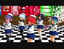 [MMD]艦これ 択捉・松輪・佐渡・対馬・福江 メルティングスノウマンズラブソング｛着衣有り｝