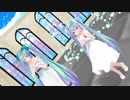 【MMD】ミクさんとちびミクちゃんで『君の彼女』