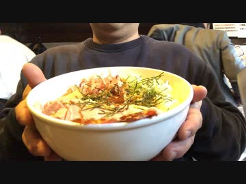 きころくの1kg油そばとnew店の志道でまぜそばスタミナのせ大盛りW