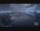 Red Dead Redemption 2 レッドデッドリデンプション２ オンライン  肌色成分多めの女性アバターで雪山の釣り